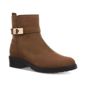 Giani Bernini Womens Becca Memory Foam Buckled Booties Brown 7.5 MSRP $99